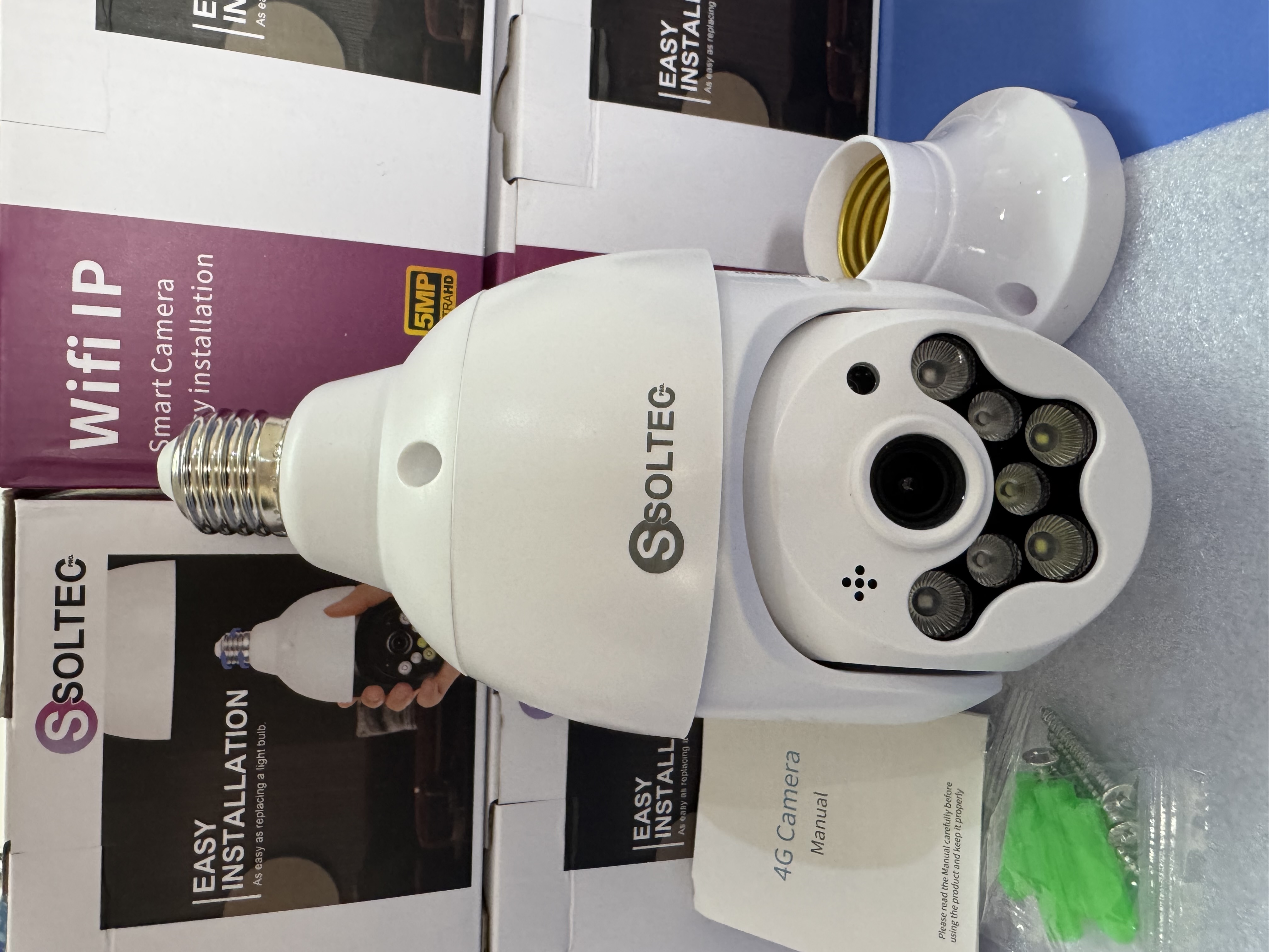 Soltec Pro F22 – 5MP 4G Bulb PTZ Smart Camera